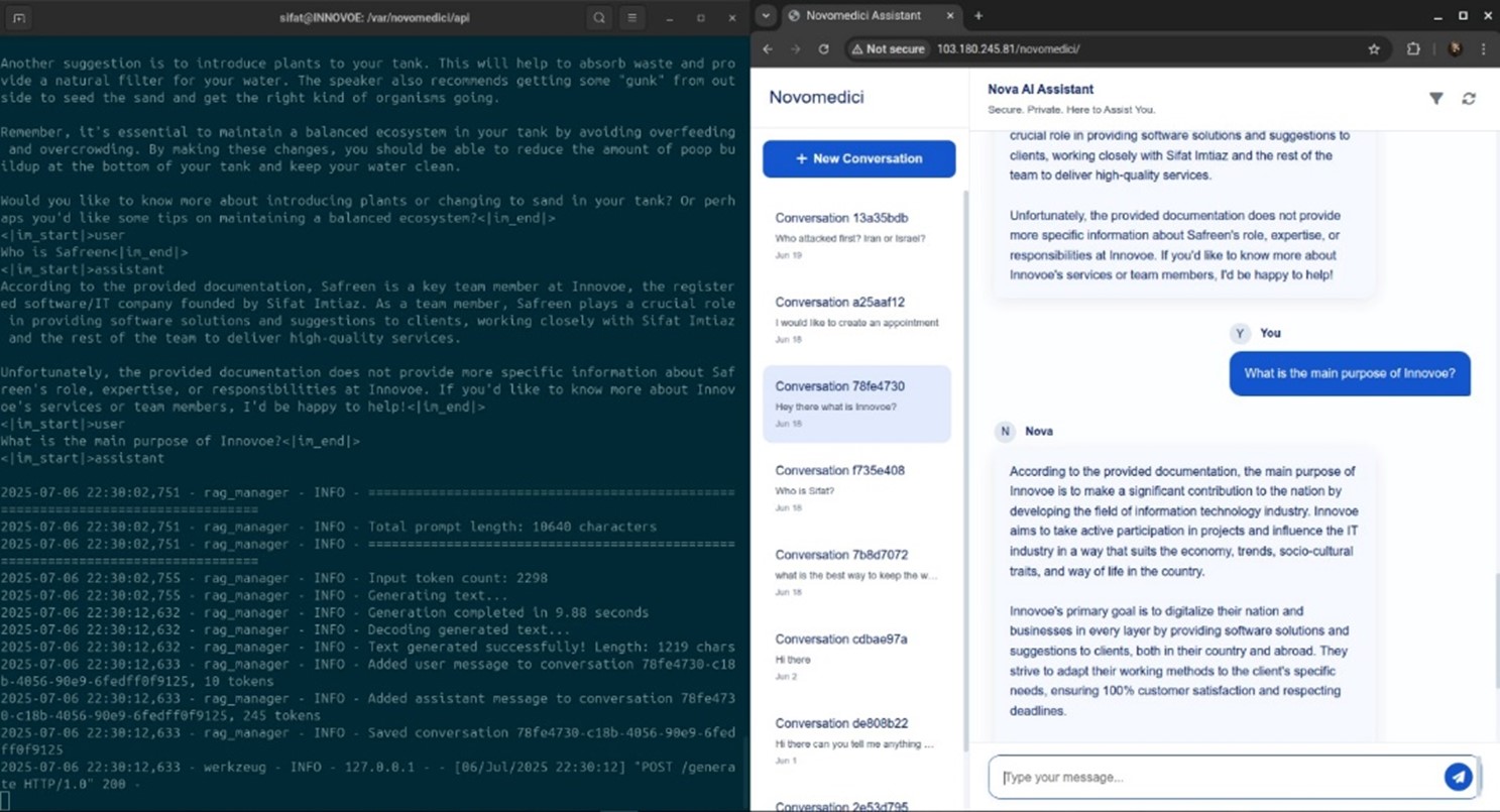 Novomedici HIPAA Compliance AI Assistant