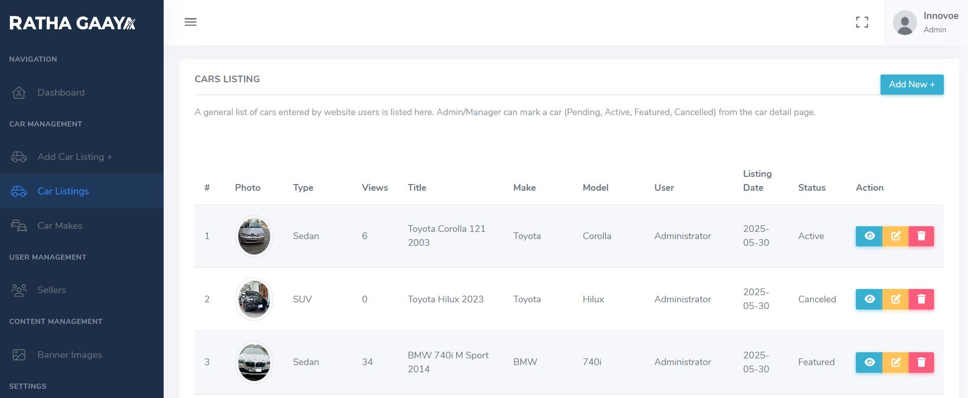 Rathagaaya ? Car Listing & Booking Management System - Image 2