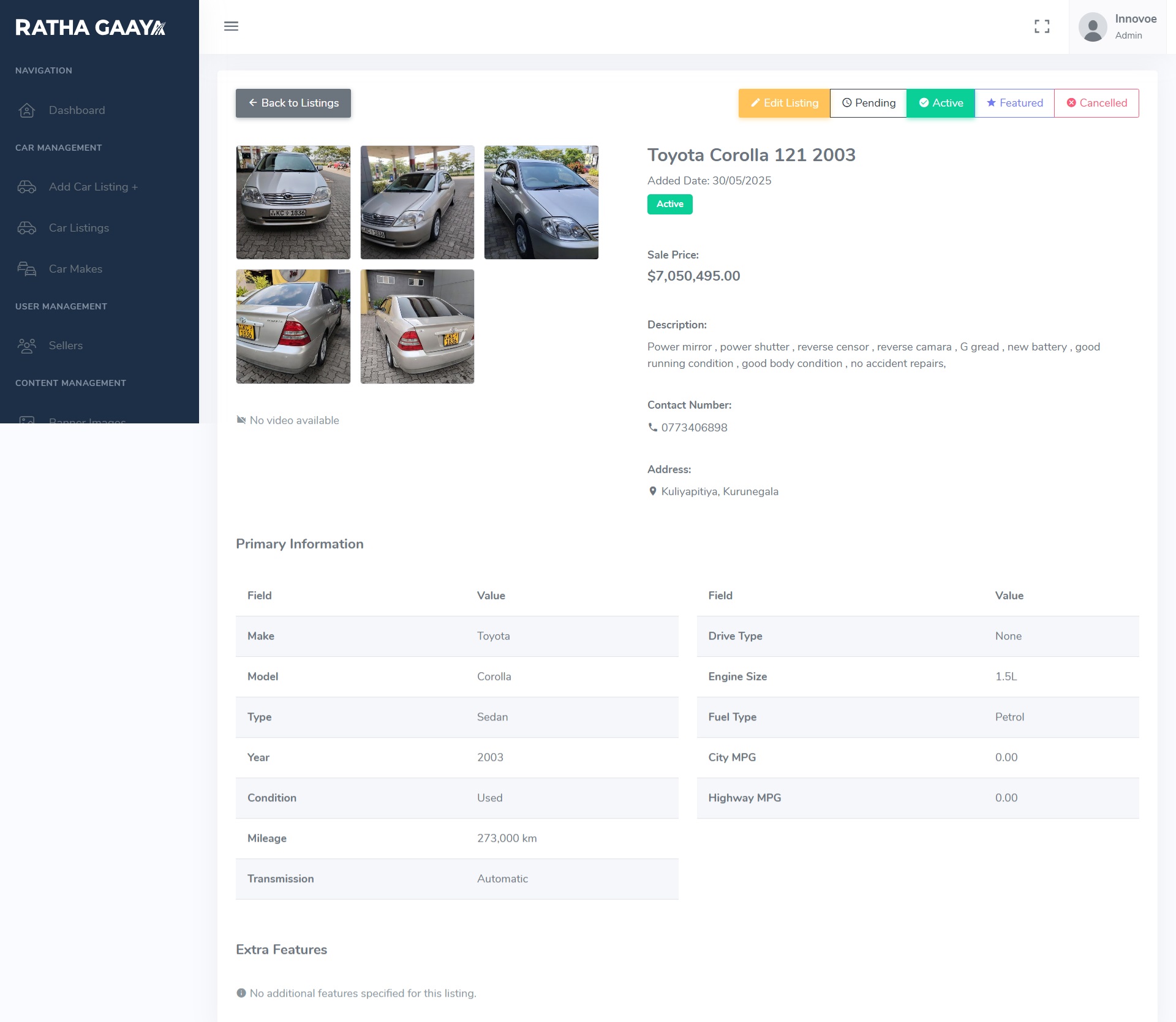 Rathagaaya ? Car Listing & Booking Management System - Image 4
