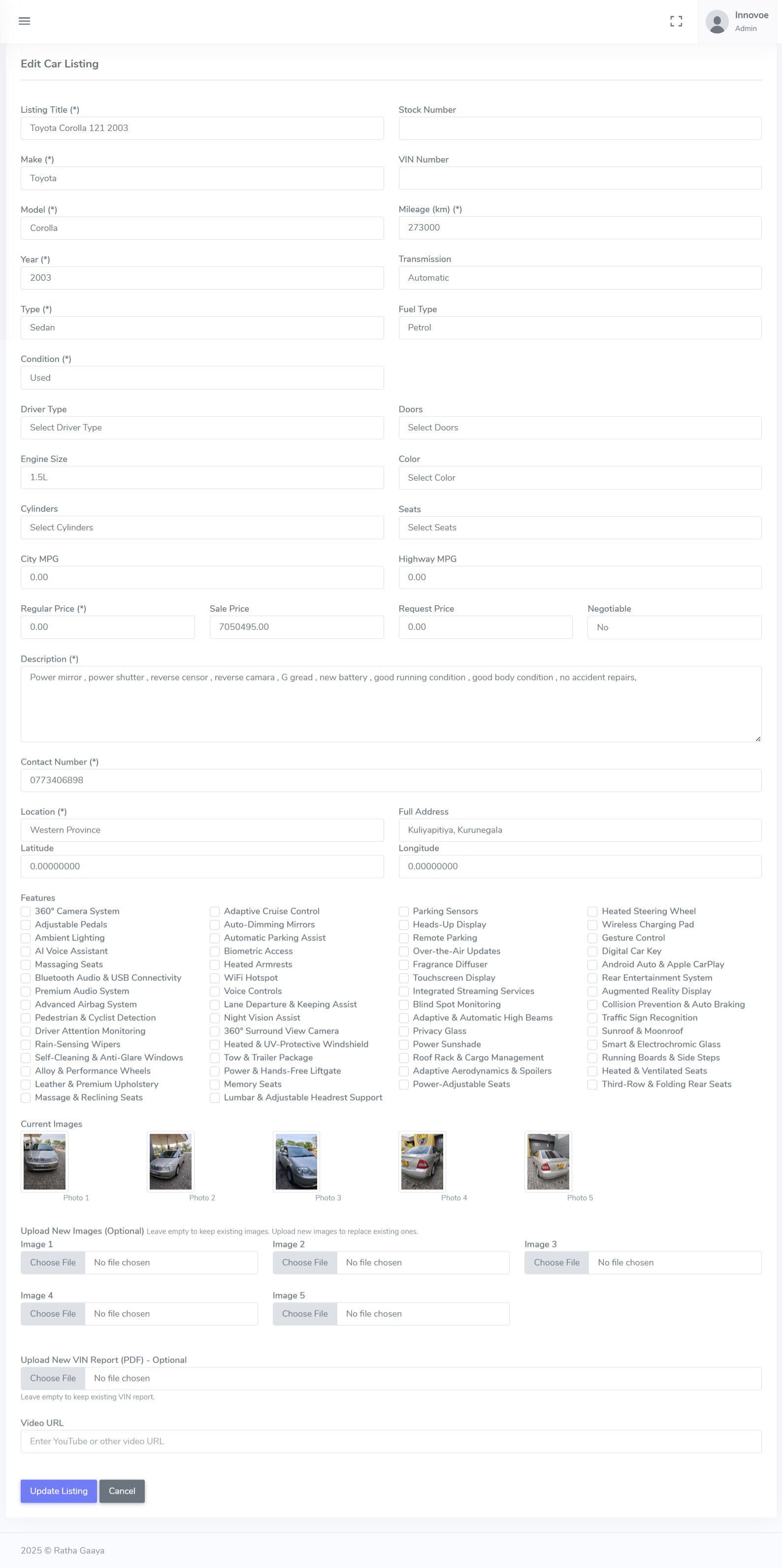 Rathagaaya ? Car Listing & Booking Management System - Image 5