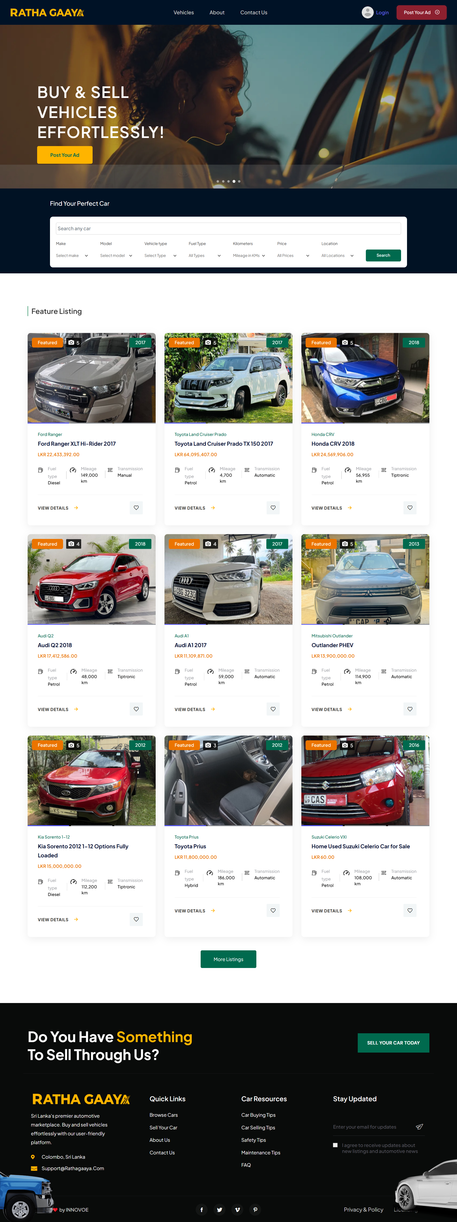 Rathagaaya ? Car Listing & Booking Management System - Image 6